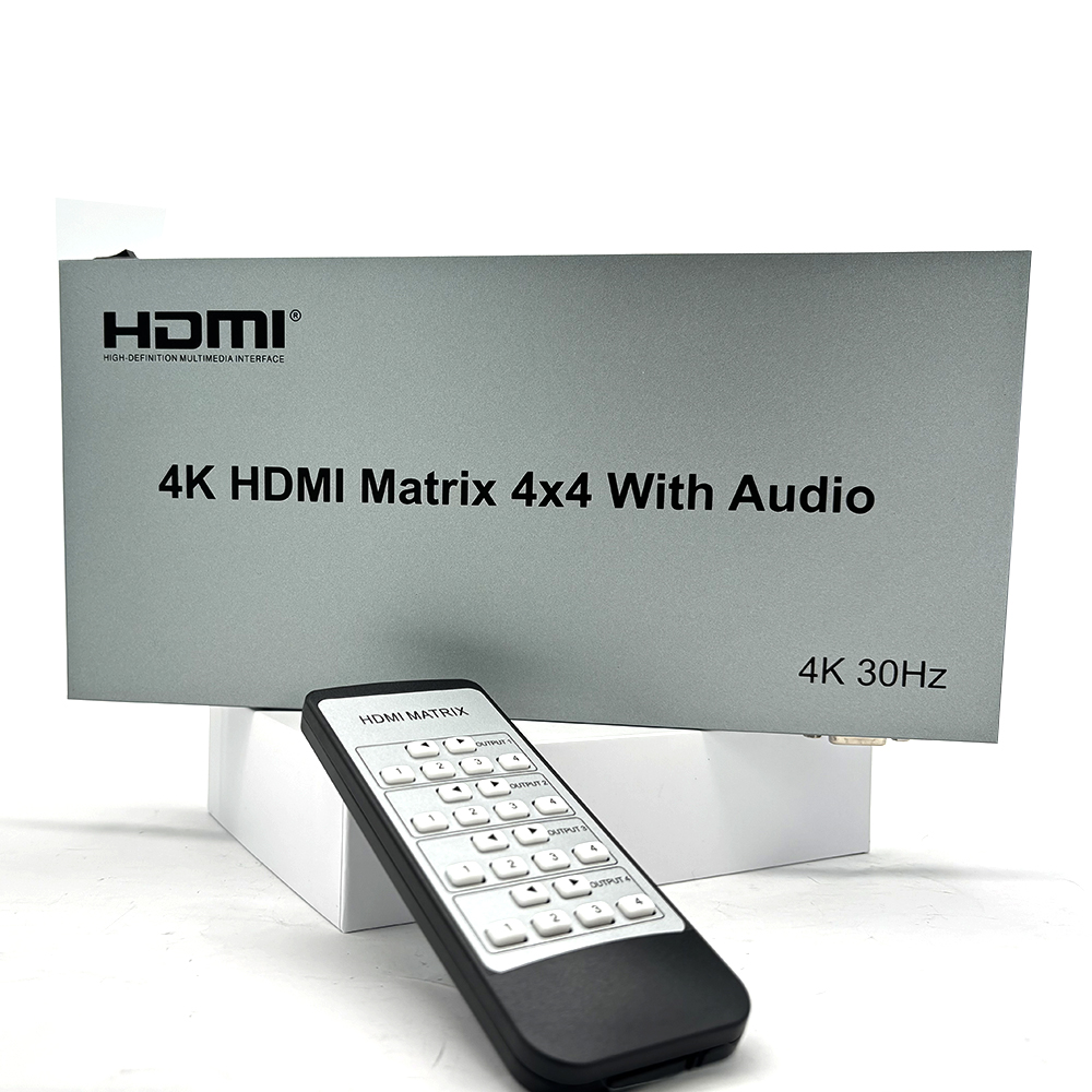 Hdmi Matrix Switch - 4K 60Hz 4x4 HDMI Matrix with