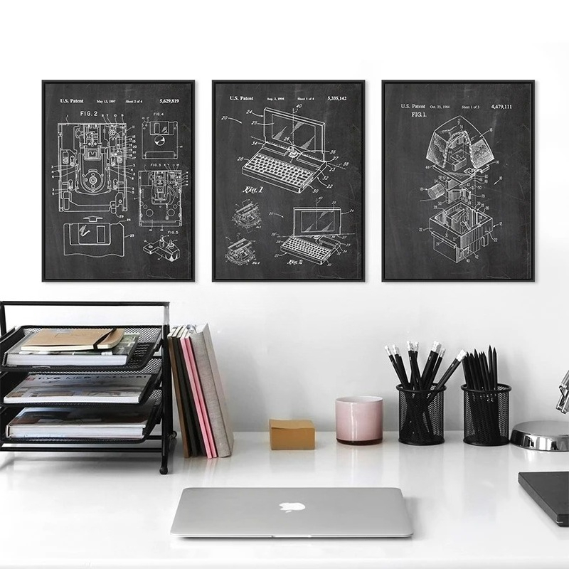 6Pcs Vintage Computer Patent W - đánh giá và giá Office Tech Setup