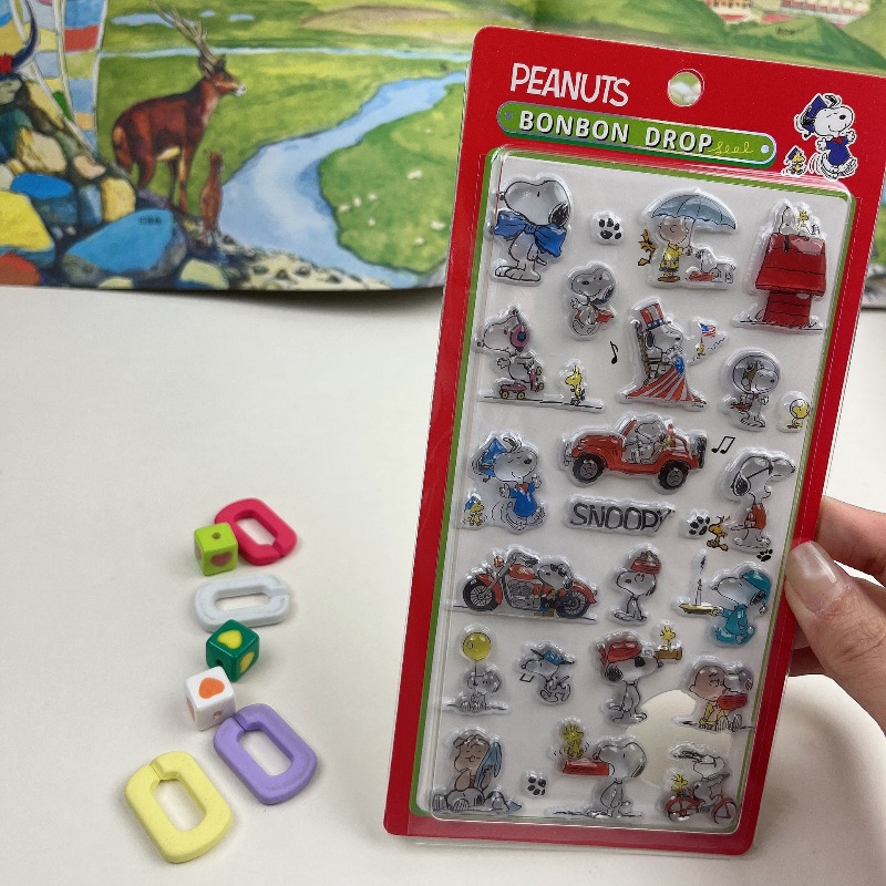 8Pcs Cute Snoopy Cartoon 3D Re - đánh giá và giá Office Tech Accessories
