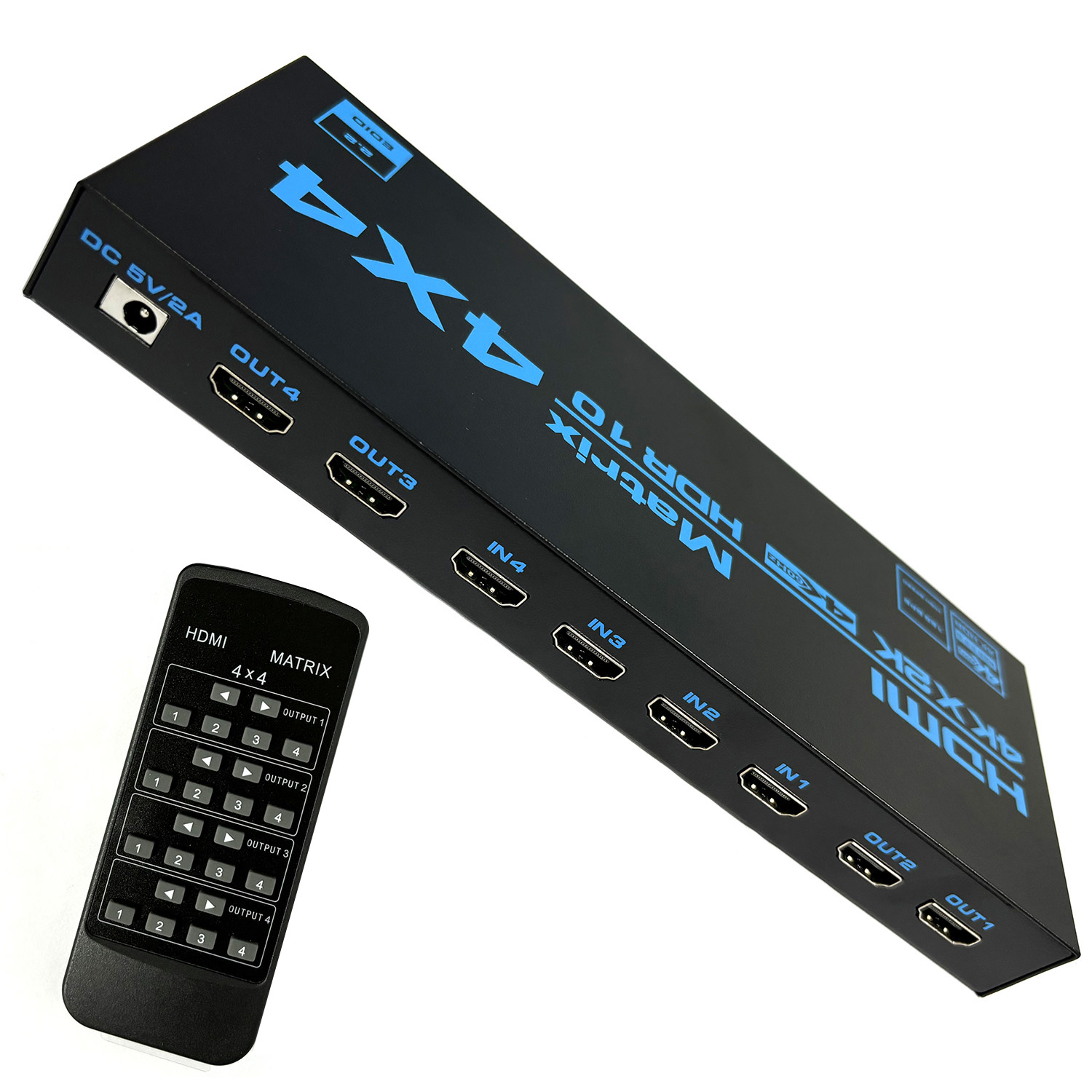 4K HDMI Matrix Switch 4 in 4 O - đánh giá và giá Hdmi Matrix Switch