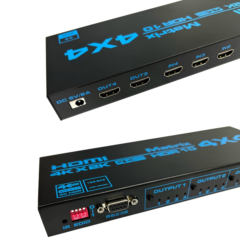4K HDMI Matrix Switch 4 in 4 O - đánh giá và giá Hdmi Matrix Switch