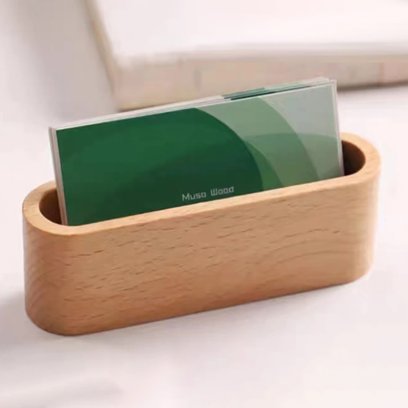 Business Card Holder Wooden Or - đánh giá và giá Home Office Tech Gadgets