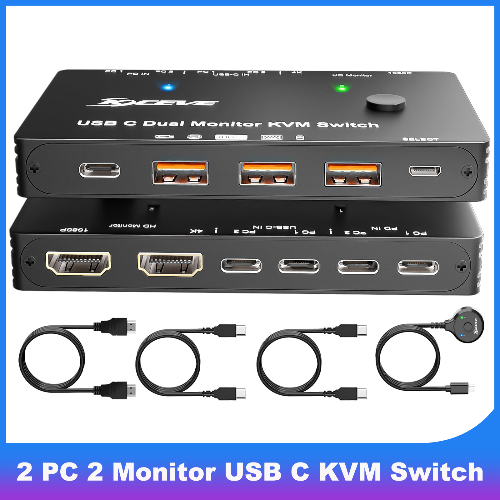 4K/1080P@60Hz USB C Dual Monit - đánh giá và giá Hdmi Matrix Switch