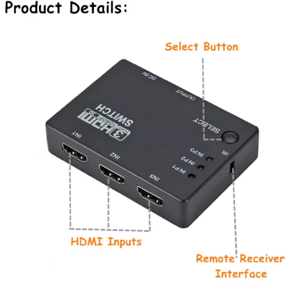 3x1 HDMI Switcher KVM Switches - đánh giá và giá Hdmi Matrix Switch